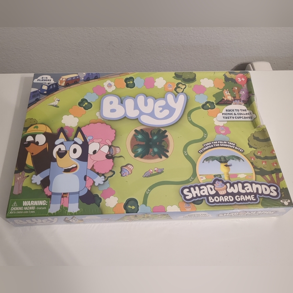 Bluey Shadowlands Board Game Cupcake Family Game Night New/Sealed (READ)